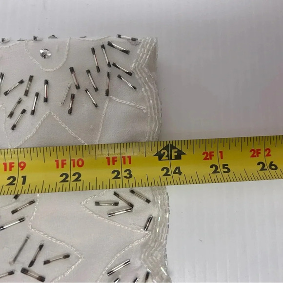 🤍”Gunit Fashions” Vintage White Beaded Tunic w/ “Snowflake” Pattern Size 2X 🩶 - Picture 16 of 17